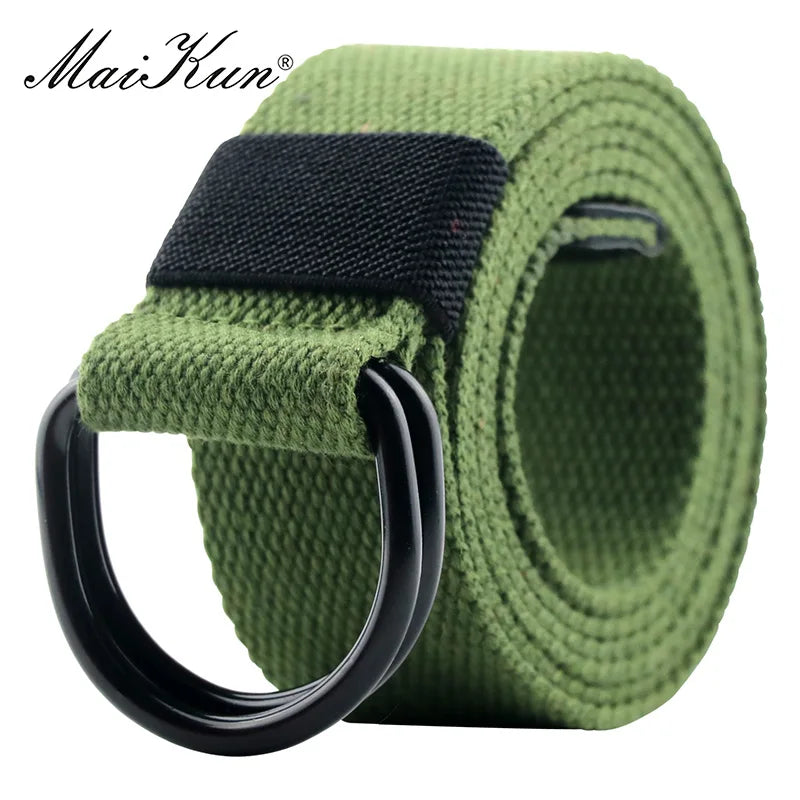 Tactical Canvas Belt - Durable Double D-Ring Buckle | Unisex Fabric Belt for Jeans - ZOOMNSTORE