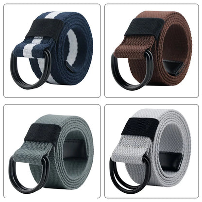 Tactical Canvas Belt - Durable Double D-Ring Buckle | Unisex Fabric Belt for Jeans - ZOOMNSTORE