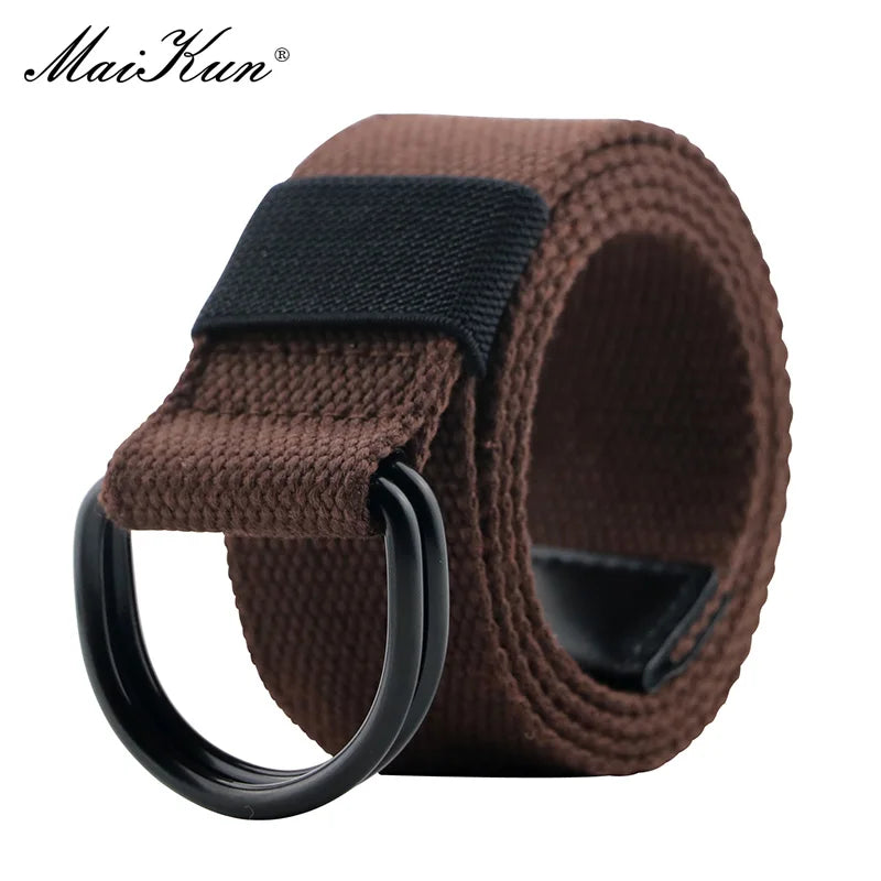 Tactical Canvas Belt - Durable Double D-Ring Buckle | Unisex Fabric Belt for Jeans - ZOOMNSTORE