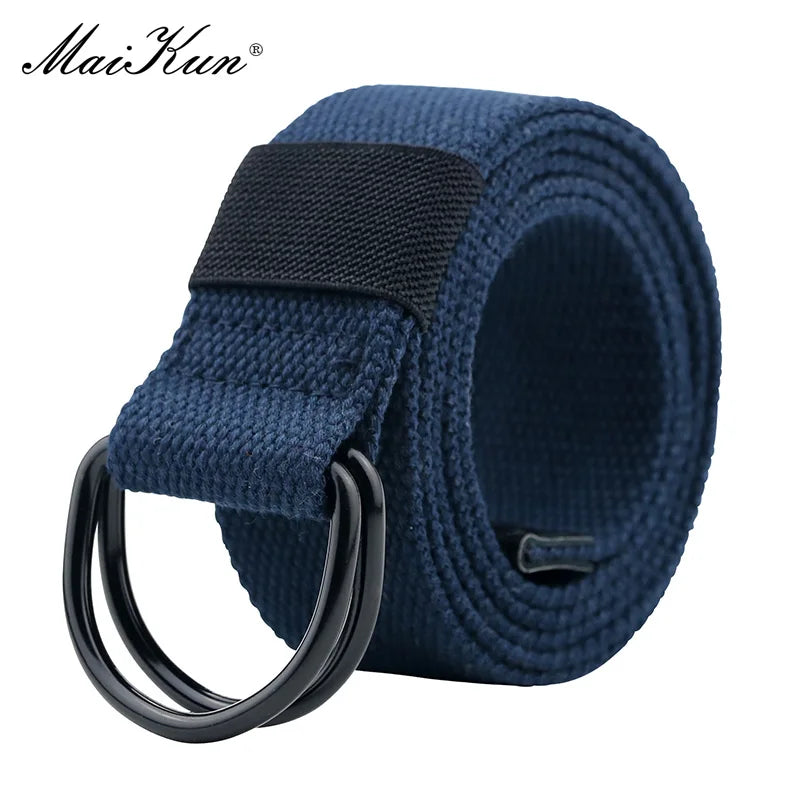 Tactical Canvas Belt - Durable Double D-Ring Buckle | Unisex Fabric Belt for Jeans - ZOOMNSTORE