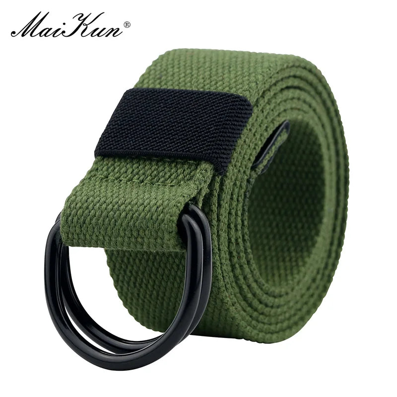 Tactical Canvas Belt - Durable Double D-Ring Buckle | Unisex Fabric Belt for Jeans - ZOOMNSTORE