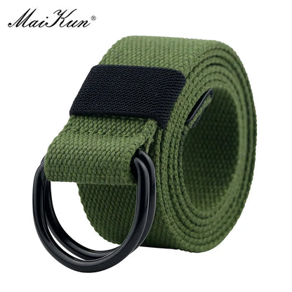 Tactical Canvas Belt - Durable Double D-Ring Buckle | Unisex Fabric Belt for Jeans - ZOOMNSTORE