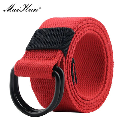 Tactical Canvas Belt - Durable Double D-Ring Buckle | Unisex Fabric Belt for Jeans - ZOOMNSTORE