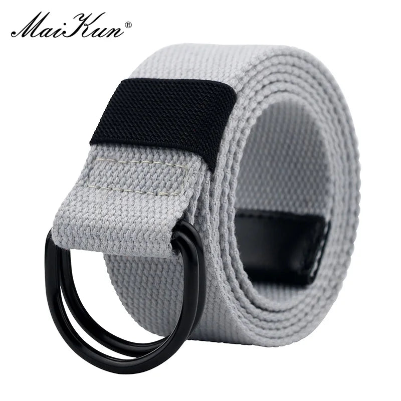 Tactical Canvas Belt - Durable Double D-Ring Buckle | Unisex Fabric Belt for Jeans - ZOOMNSTORE