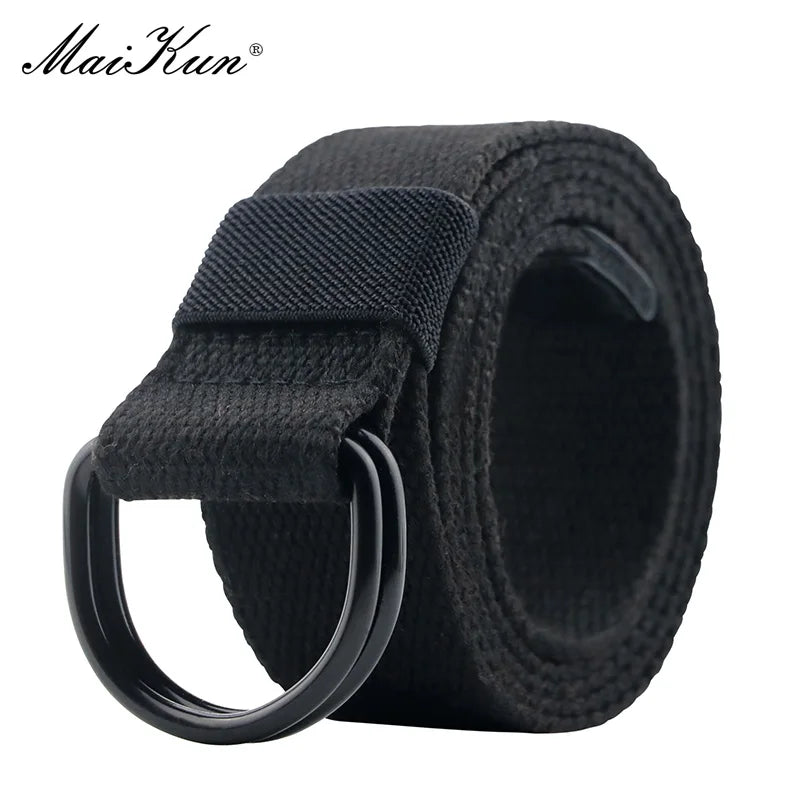 Tactical Canvas Belt - Durable Double D-Ring Buckle | Unisex Fabric Belt for Jeans - ZOOMNSTORE