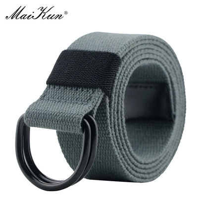 Tactical Canvas Belt - Durable Double D-Ring Buckle | Unisex Fabric Belt for Jeans - ZOOMNSTORE