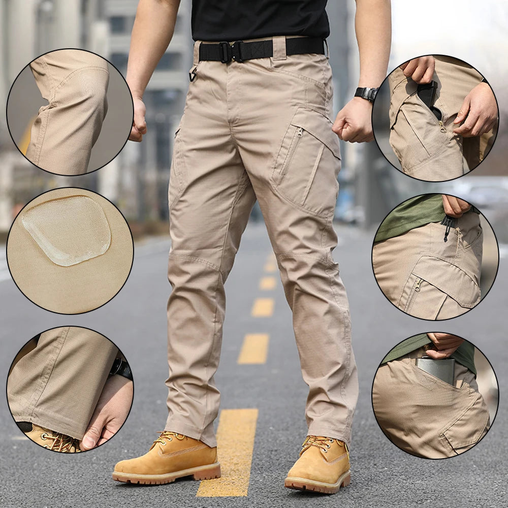 Tactical Cargo Pants – Men's Assault Outdoor Camouflage Four Seasons Multi-Pocket Wear-Resistant - ZOOMNSTORE