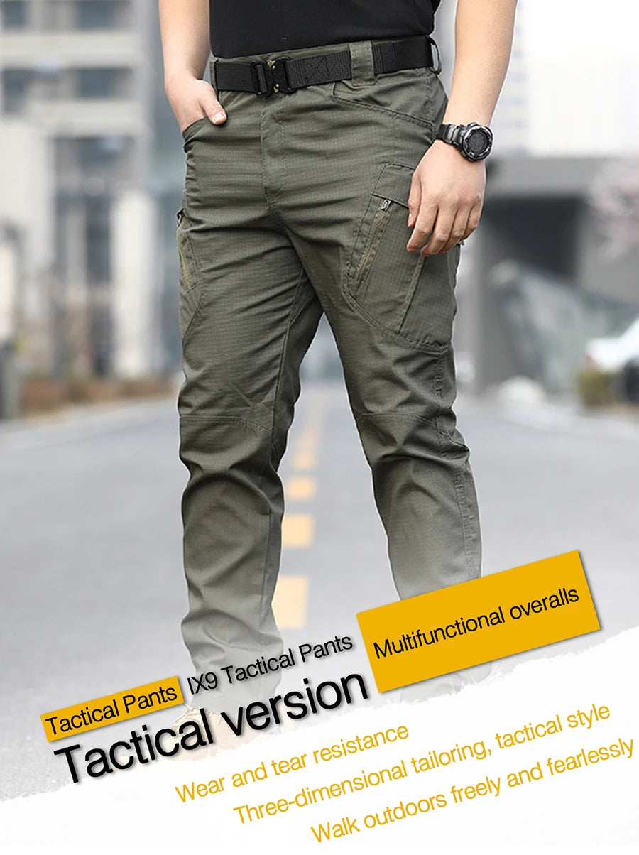 Tactical Cargo Pants – Men's Assault Outdoor Camouflage Four Seasons Multi-Pocket Wear-Resistant - ZOOMNSTORE