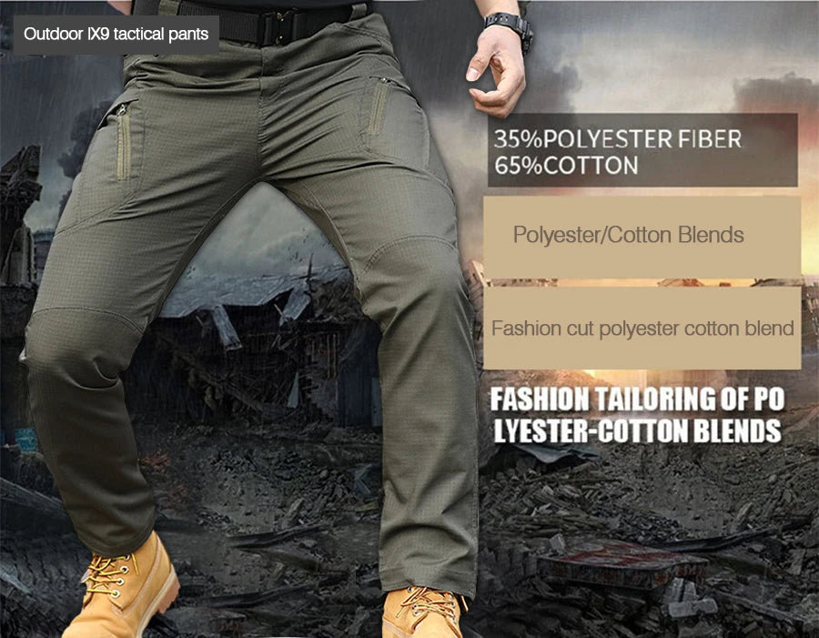 Tactical Cargo Pants – Men's Assault Outdoor Camouflage Four Seasons Multi-Pocket Wear-Resistant - ZOOMNSTORE