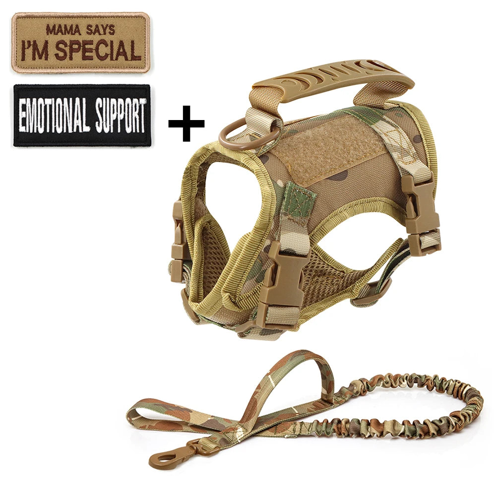 Tactical Cat Harness with Leash - Adjustable Vest for Small Dogs and Puppies Training Accessories - ZOOMNSTORE