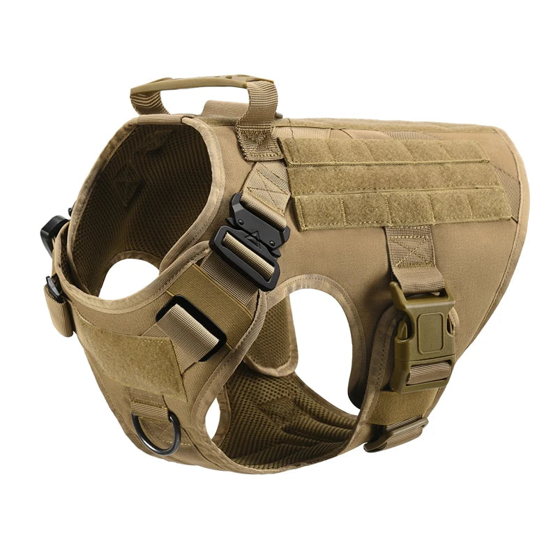 Tactical Dog Harness and Leash Set for German Shepherds and Retrievers - Training Vest for All Breeds - ZOOMNSTORE