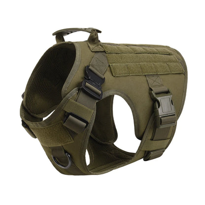 Tactical Dog Harness and Leash Set for German Shepherds and Retrievers - Training Vest for All Breeds - ZOOMNSTORE