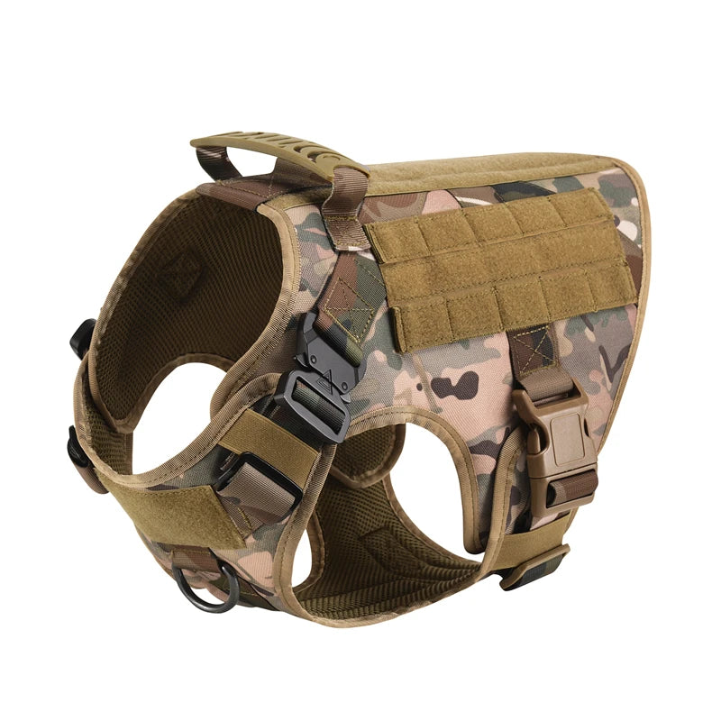 Tactical Dog Harness and Leash Set for German Shepherds and Retrievers - Training Vest for All Breeds - ZOOMNSTORE