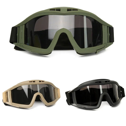Tactical Goggles - Heavy Duty Windproof Sand Control Eyewear with Replaceable Lenses - ZOOMNSTORE