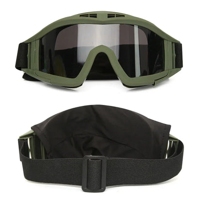 Tactical Goggles - Heavy Duty Windproof Sand Control Eyewear with Replaceable Lenses - ZOOMNSTORE