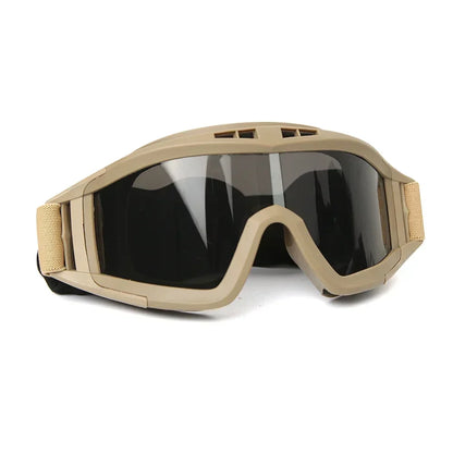 Tactical Goggles - Heavy Duty Windproof Sand Control Eyewear with Replaceable Lenses - ZOOMNSTORE