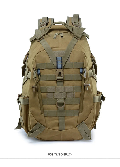 Tactical Camping Backpack - Molle Hiking Rucksack with Reflective Straps and Laptop Compartment - ZOOMNSTORE