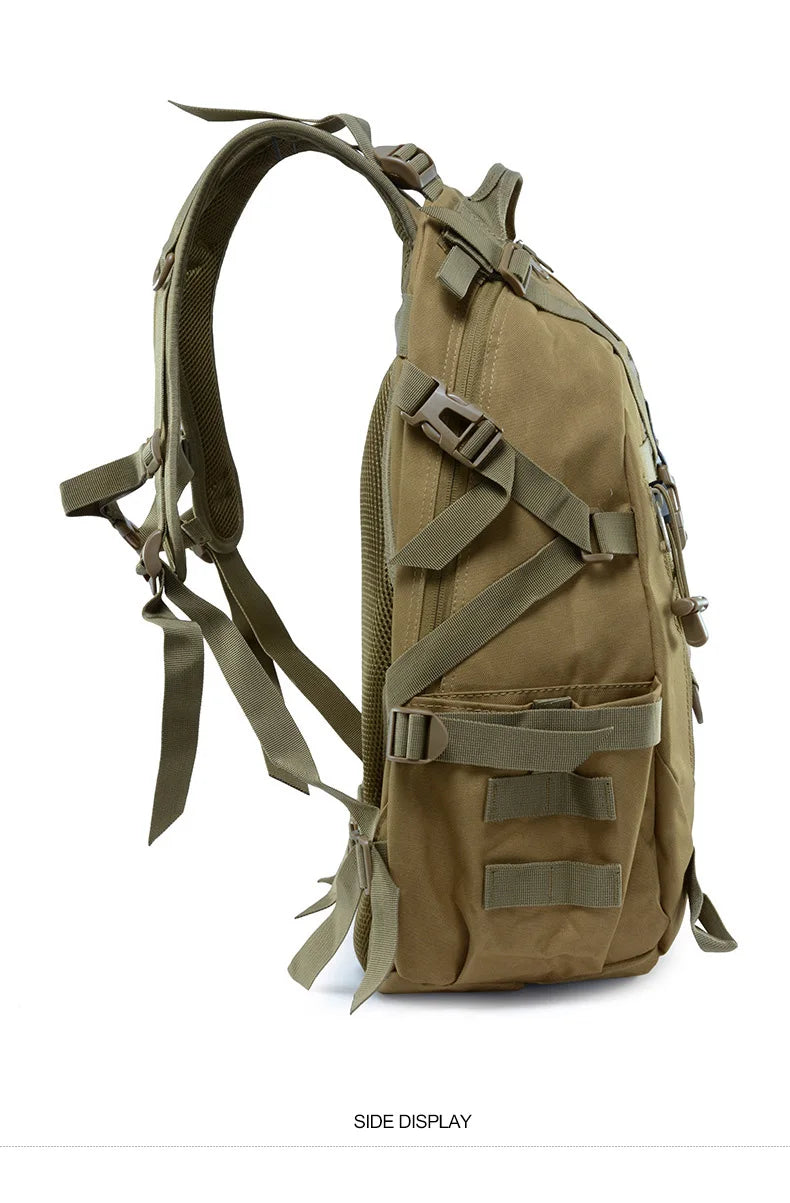 Tactical Camping Backpack - Molle Hiking Rucksack with Reflective Straps and Laptop Compartment - ZOOMNSTORE