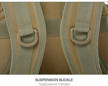 Tactical Camping Backpack - Molle Hiking Rucksack with Reflective Straps and Laptop Compartment - ZOOMNSTORE