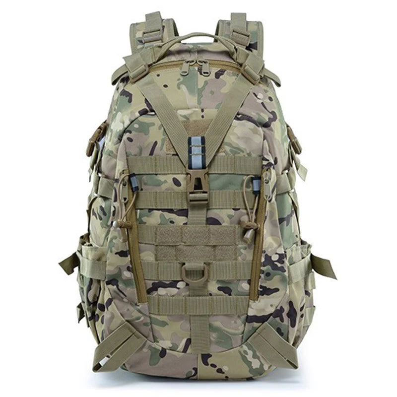 Tactical Camping Backpack - Molle Hiking Rucksack with Reflective Straps and Laptop Compartment - ZOOMNSTORE