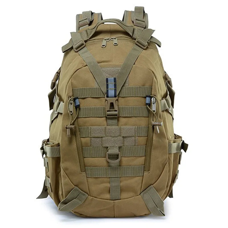 Tactical Camping Backpack - Molle Hiking Rucksack with Reflective Straps and Laptop Compartment - ZOOMNSTORE