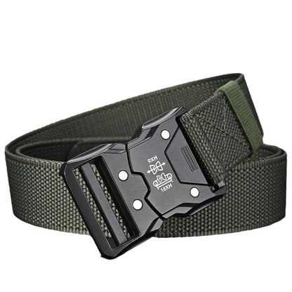 Tactical Men's Belt – Durable Woven Nylon Waist Strap With Automatic Buckle - ZOOMNSTORE