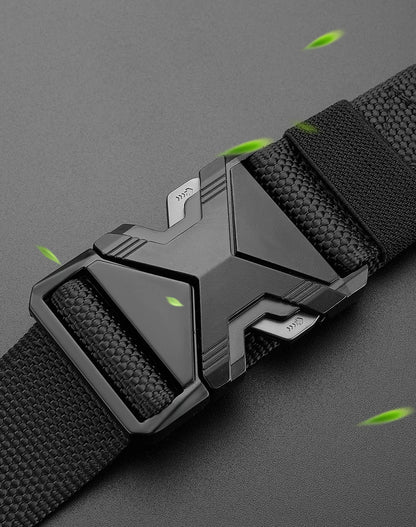 Tactical Men's Belt – Durable Woven Nylon Waist Strap With Automatic Buckle - ZOOMNSTORE