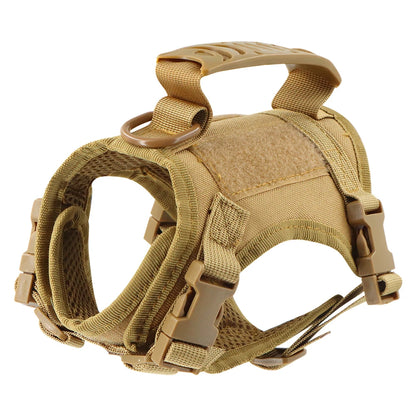 Adjustable Tactical Puppy Harness  Leash for Small Dogs and Cats - Military-Style Vest for Training and Walking - ZOOMNSTORE