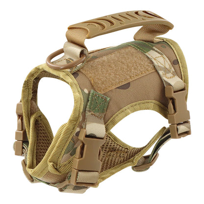 Adjustable Tactical Puppy Harness  Leash for Small Dogs and Cats - Military-Style Vest for Training and Walking - ZOOMNSTORE