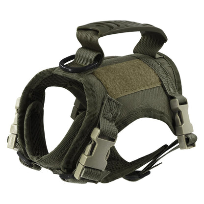 Adjustable Tactical Puppy Harness  Leash for Small Dogs and Cats - Military-Style Vest for Training and Walking - ZOOMNSTORE