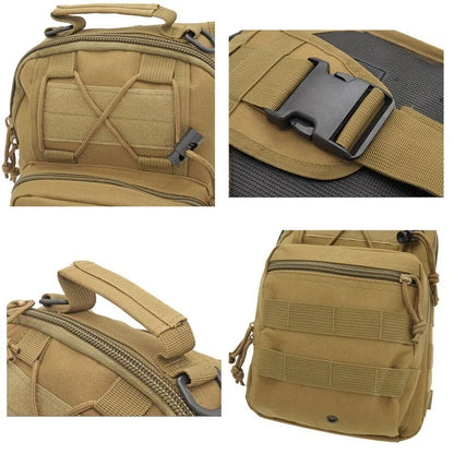 Tactical Sling Backpack - Waterproof EDC Outdoor CCW Daypack for Hiking and Camping - ZOOMNSTORE