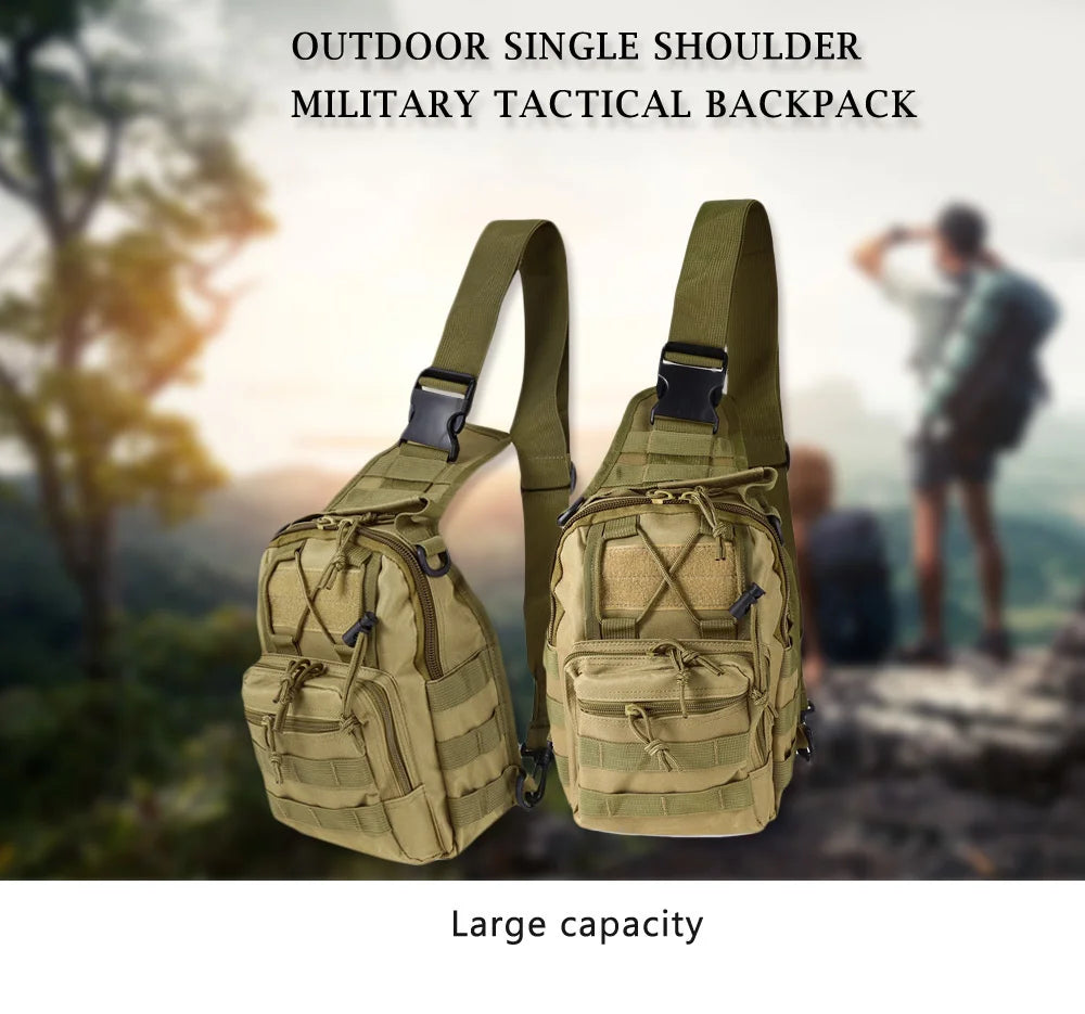 Tactical Sling Backpack - Waterproof EDC Outdoor CCW Daypack for Hiking and Camping - ZOOMNSTORE
