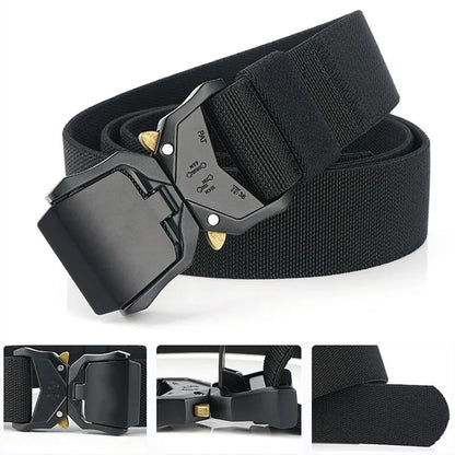 Tactical Waist Belt - Durable Canvas Belt With Automatic Buckle & Quick Release - ZOOMNSTORE