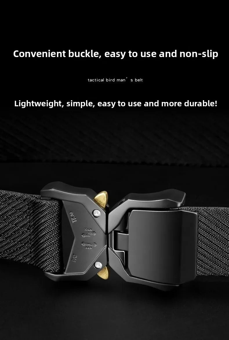 Tactical Waist Belt - Durable Canvas Belt With Automatic Buckle & Quick Release - ZOOMNSTORE