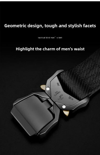Tactical Waist Belt - Durable Canvas Belt With Automatic Buckle & Quick Release - ZOOMNSTORE
