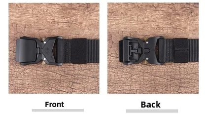 Tactical Waist Belt - Durable Canvas Belt With Automatic Buckle & Quick Release - ZOOMNSTORE