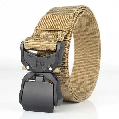 Tactical Waist Belt - Durable Canvas Belt With Automatic Buckle & Quick Release - ZOOMNSTORE