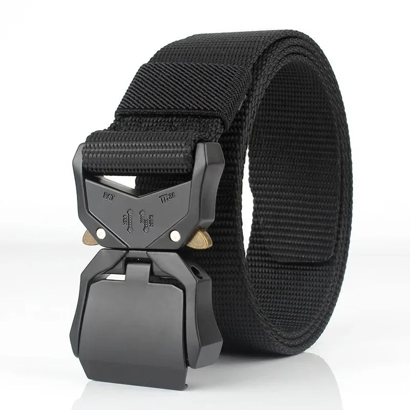 Tactical Waist Belt - Durable Canvas Belt With Automatic Buckle & Quick Release - ZOOMNSTORE
