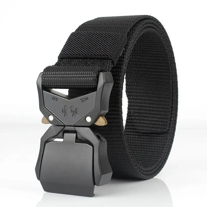 Tactical Waist Belt - Durable Canvas Belt With Automatic Buckle & Quick Release - ZOOMNSTORE