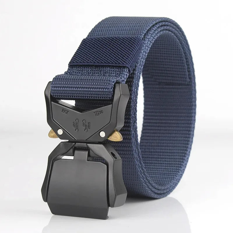 Tactical Waist Belt - Durable Canvas Belt With Automatic Buckle & Quick Release - ZOOMNSTORE