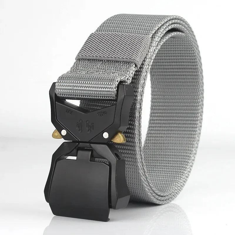 Tactical Waist Belt - Durable Canvas Belt With Automatic Buckle & Quick Release - ZOOMNSTORE