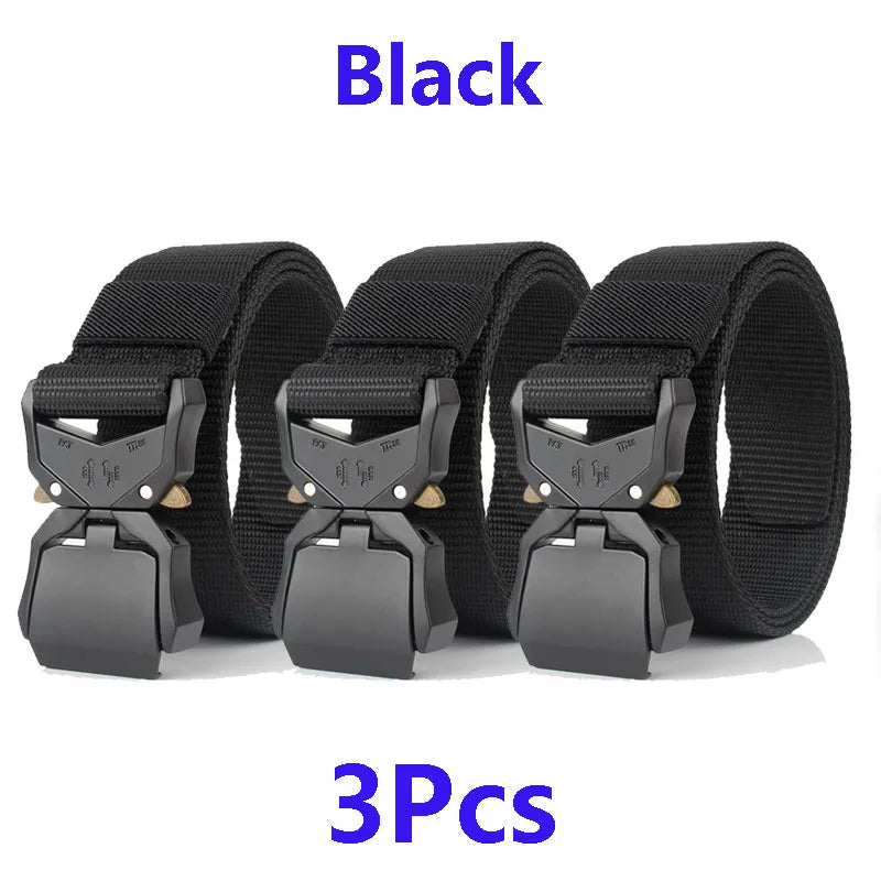 Tactical Waist Belt - Durable Canvas Belt With Automatic Buckle & Quick Release - ZOOMNSTORE