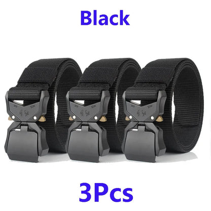 Tactical Waist Belt - Durable Canvas Belt With Automatic Buckle & Quick Release - ZOOMNSTORE