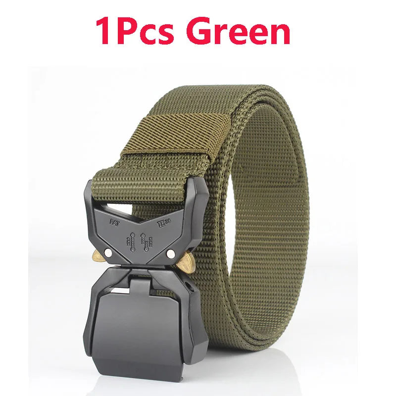 Tactical Waist Belt - Durable Canvas Belt With Automatic Buckle & Quick Release - ZOOMNSTORE