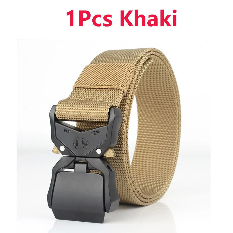 Tactical Waist Belt - Durable Canvas Belt With Automatic Buckle & Quick Release - ZOOMNSTORE