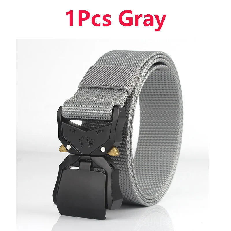 Tactical Waist Belt - Durable Canvas Belt With Automatic Buckle & Quick Release - ZOOMNSTORE