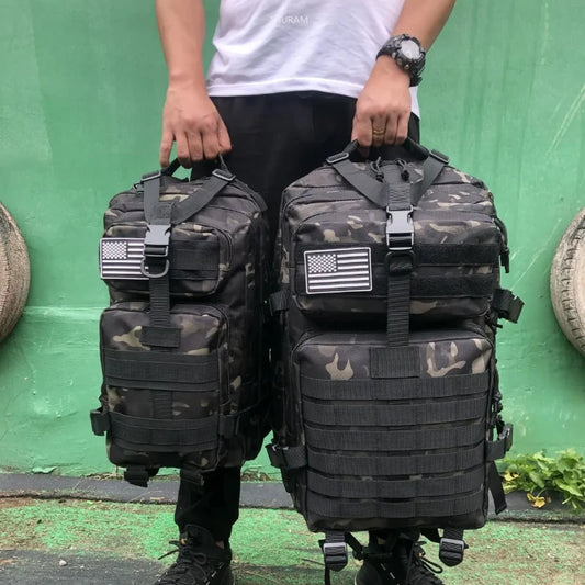Tactical Waterproof Backpack - 25L50L Nylon Rucksack for Trekking Fishing Hunting Camping Hiking - ZOOMNSTORE