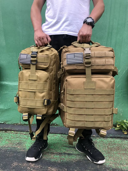 Tactical Waterproof Backpack - 25L50L Nylon Rucksack for Trekking Fishing Hunting Camping Hiking - ZOOMNSTORE