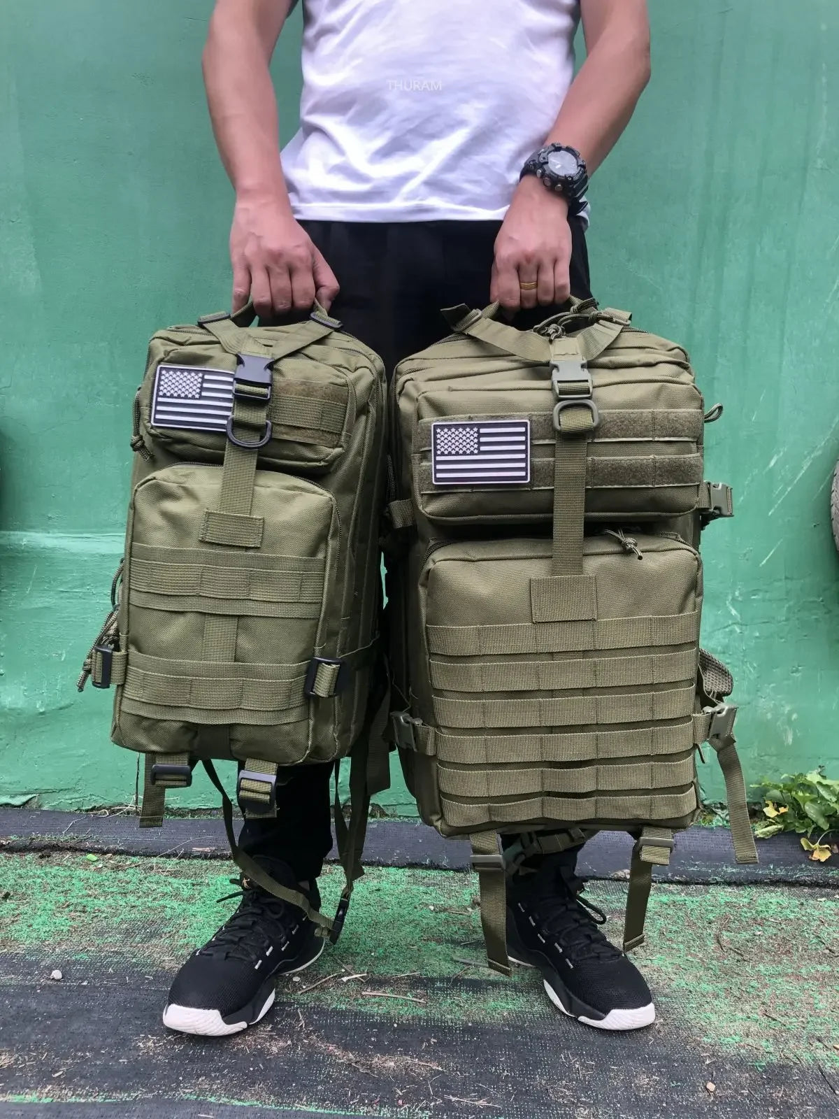 Tactical Waterproof Backpack - 25L50L Nylon Rucksack for Trekking Fishing Hunting Camping Hiking - ZOOMNSTORE