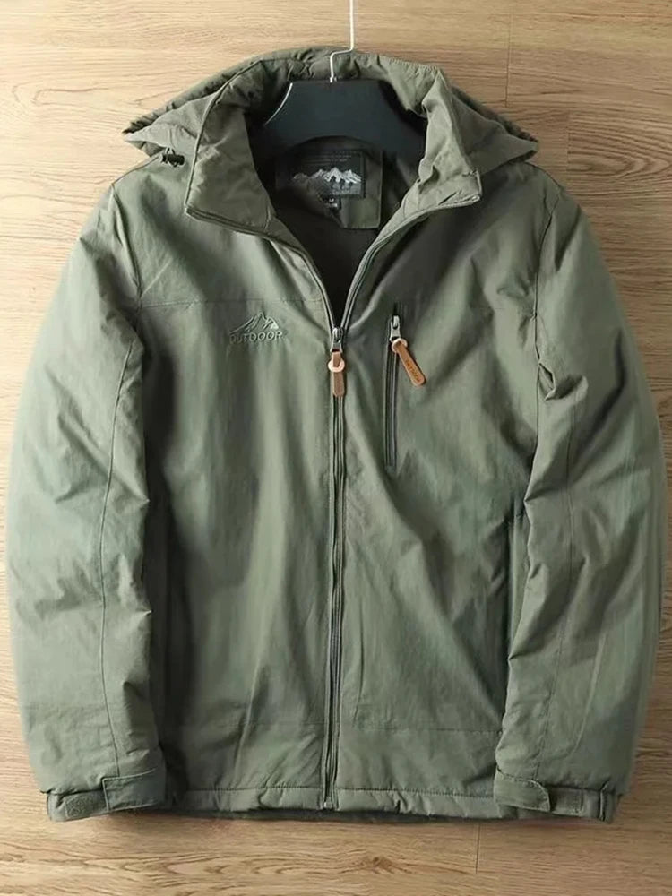 Mens Casual Tactical Jacket - Warm Padded Outdoor Coat for Autumn and Winter - ZOOMNSTORE